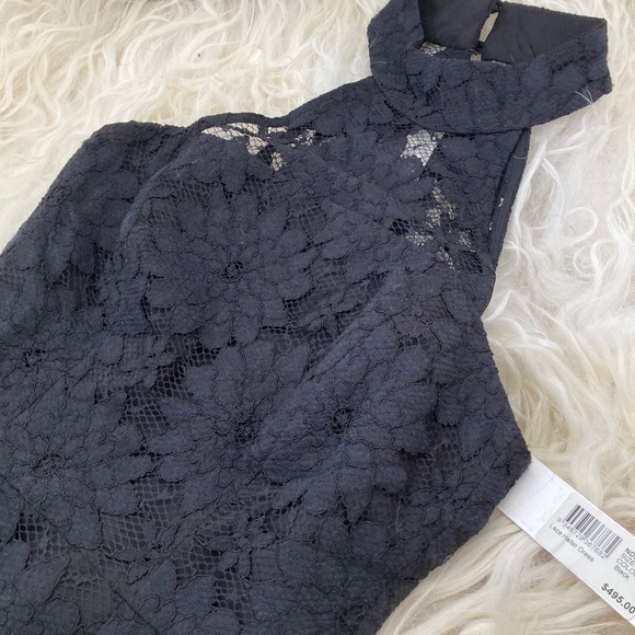 N / NICHOLAS Lace Pattern Knee-Length Dress